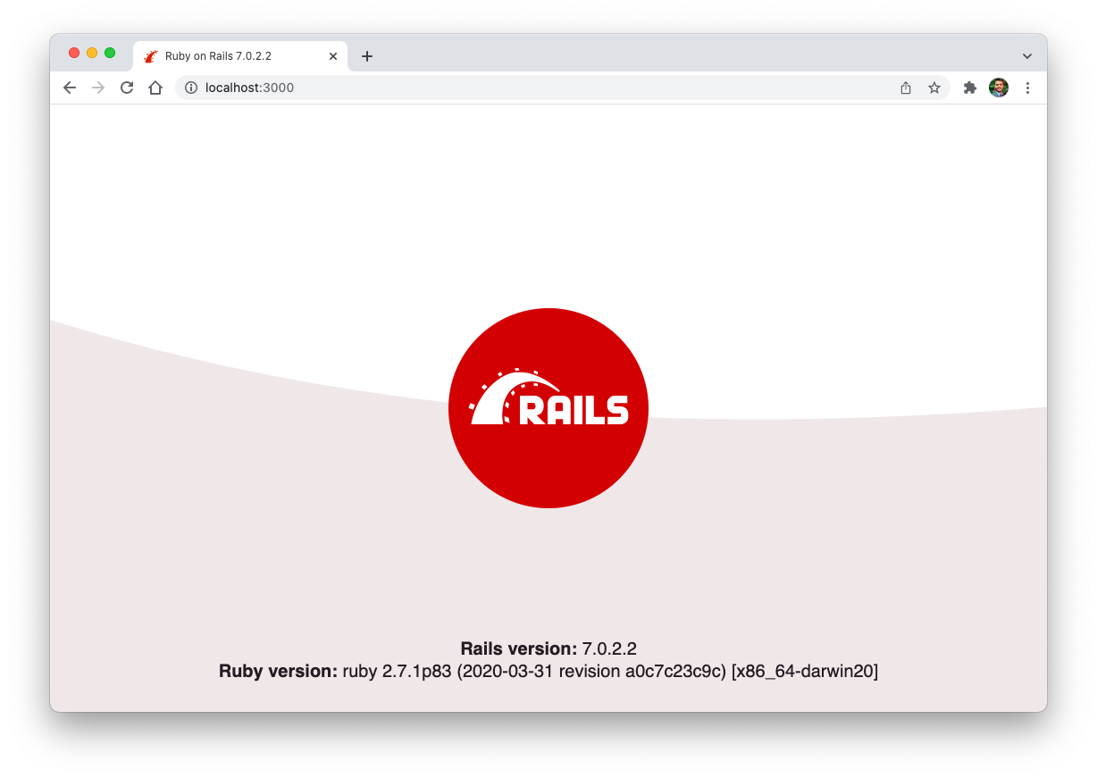 Rails Welcome Page