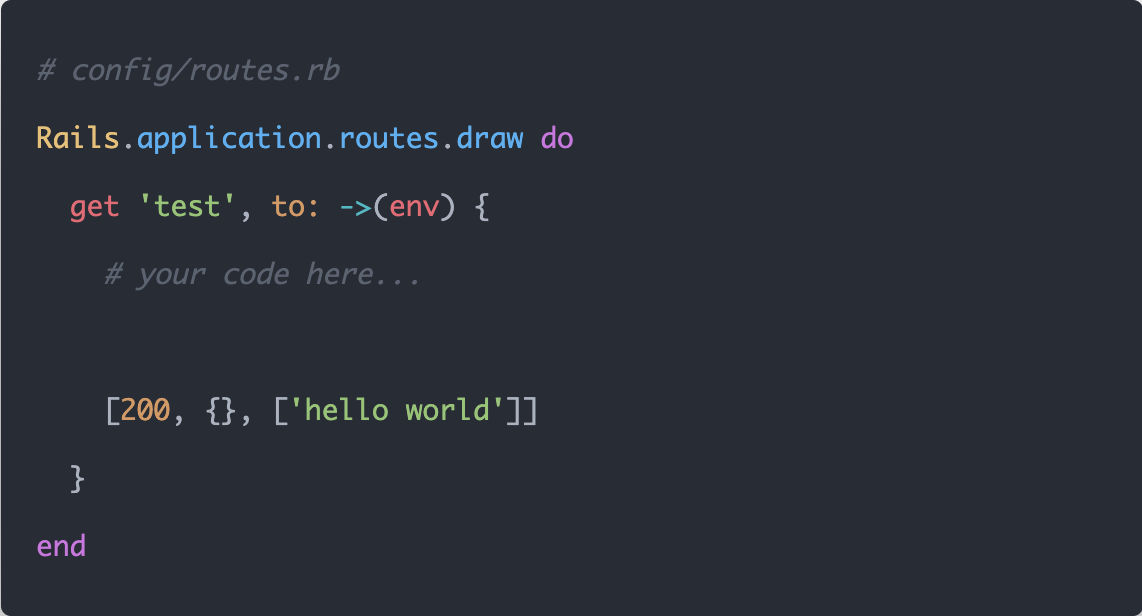 Inline Routes in Rails